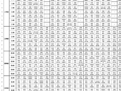 大义中心小学2024秋总课程表